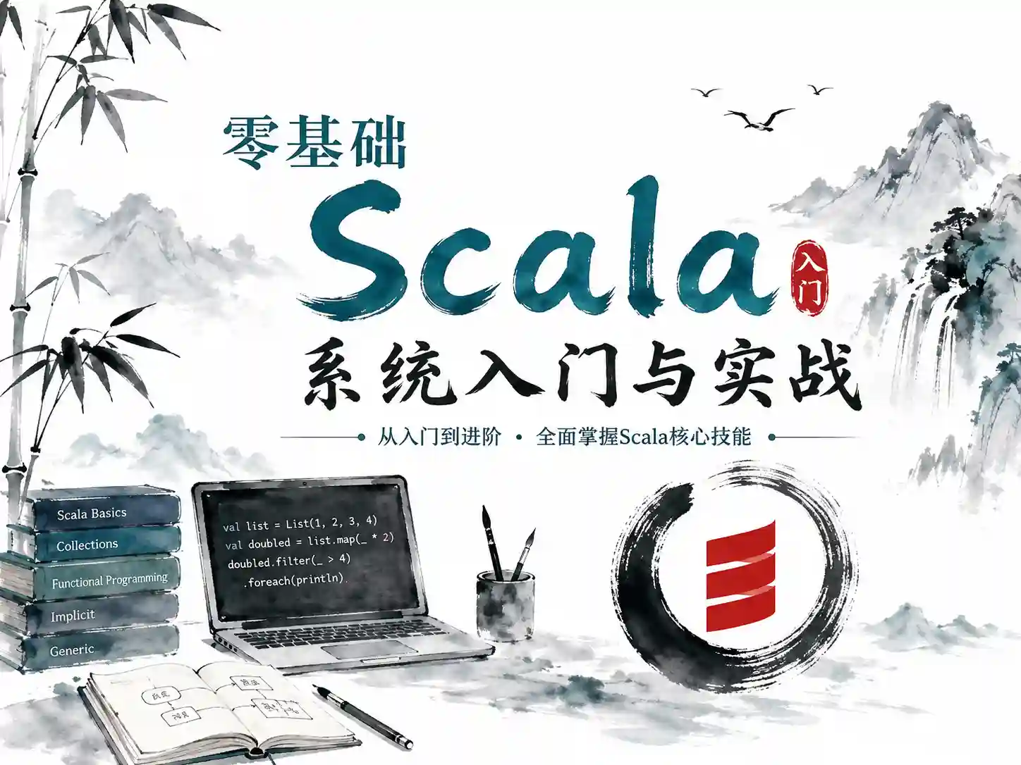 零基础Scala系统入门与实战2024