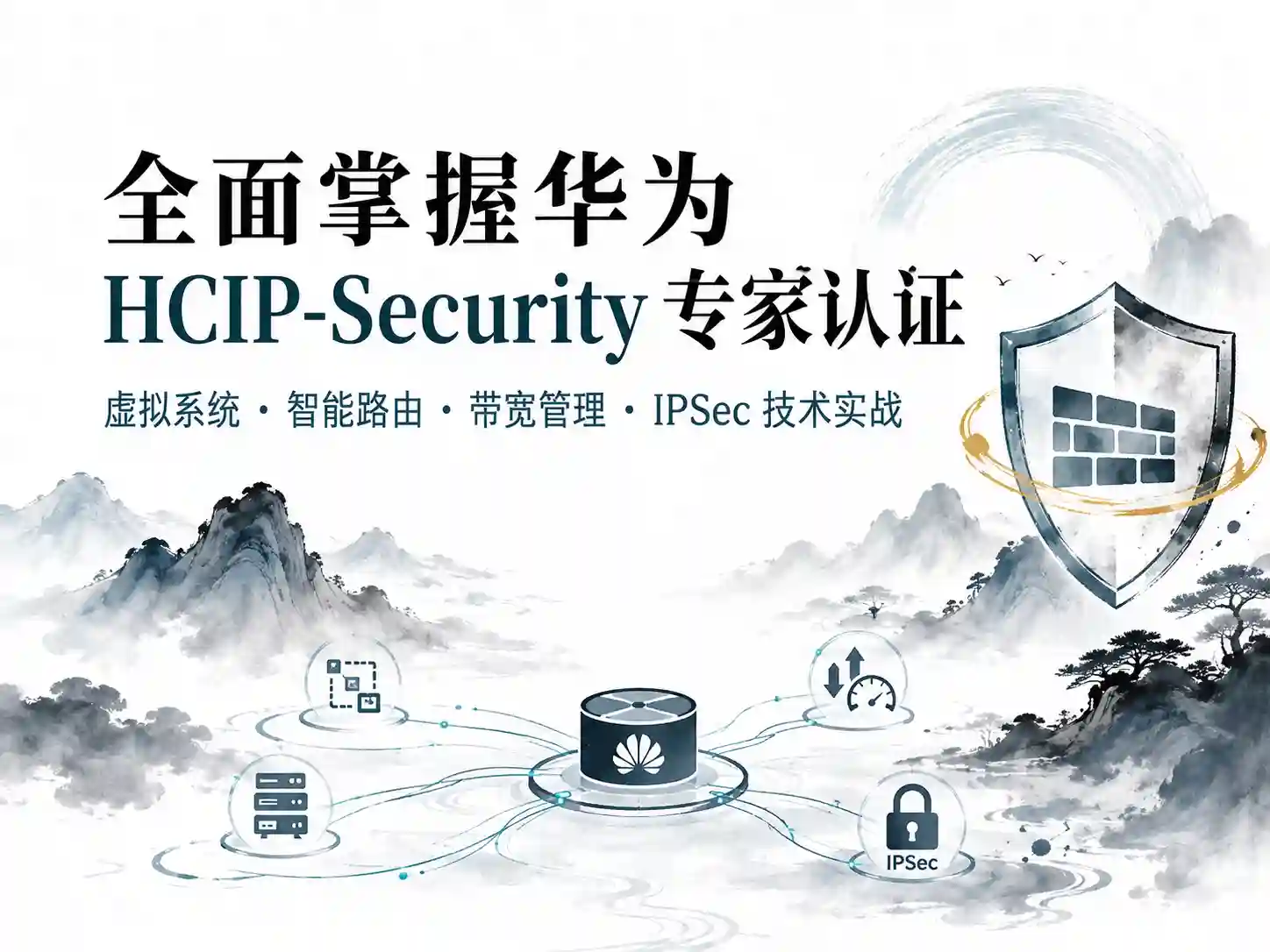 全面掌握华为HCIP-Security专家认证 虚拟系统+智能路由+带宽管理 IPSec技术实战