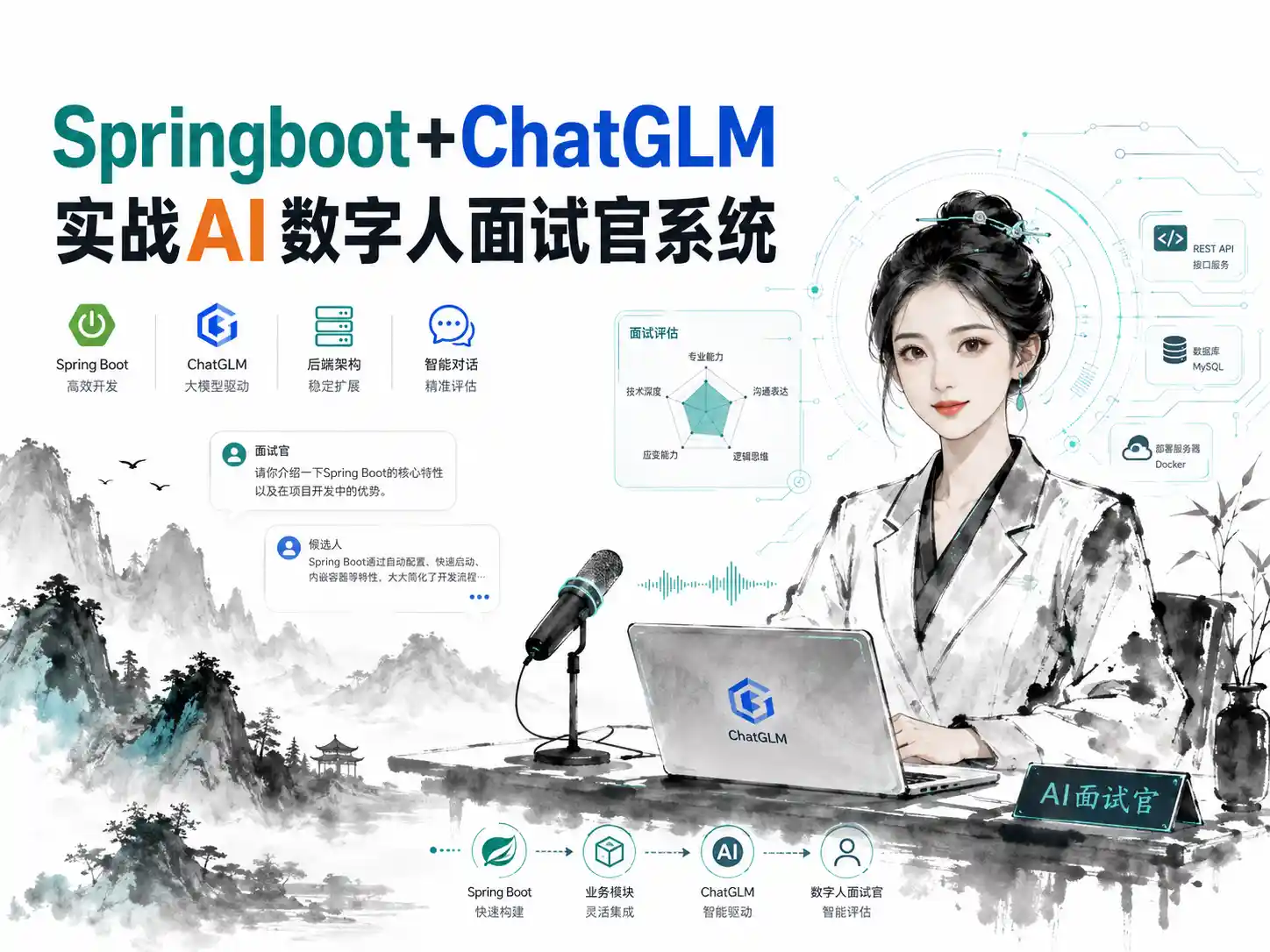 Springboot+ChatGLM 实战AI数字人面试官系统