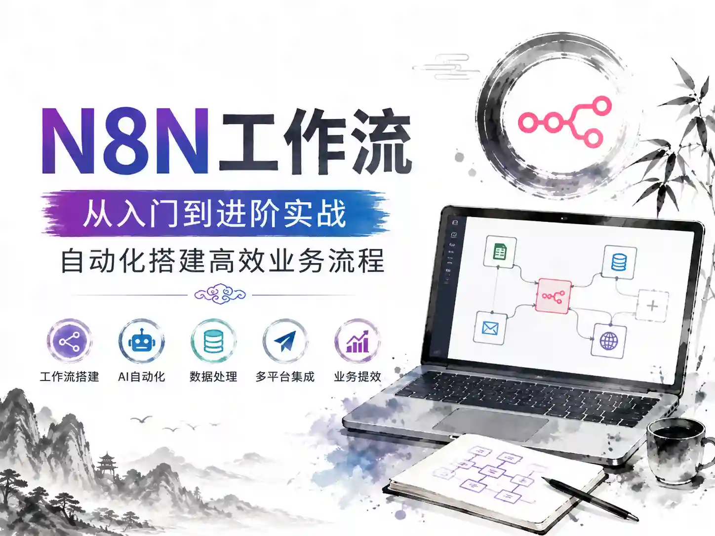 N8N工作流从入门到进阶实战-自动化搭建高效业务流程