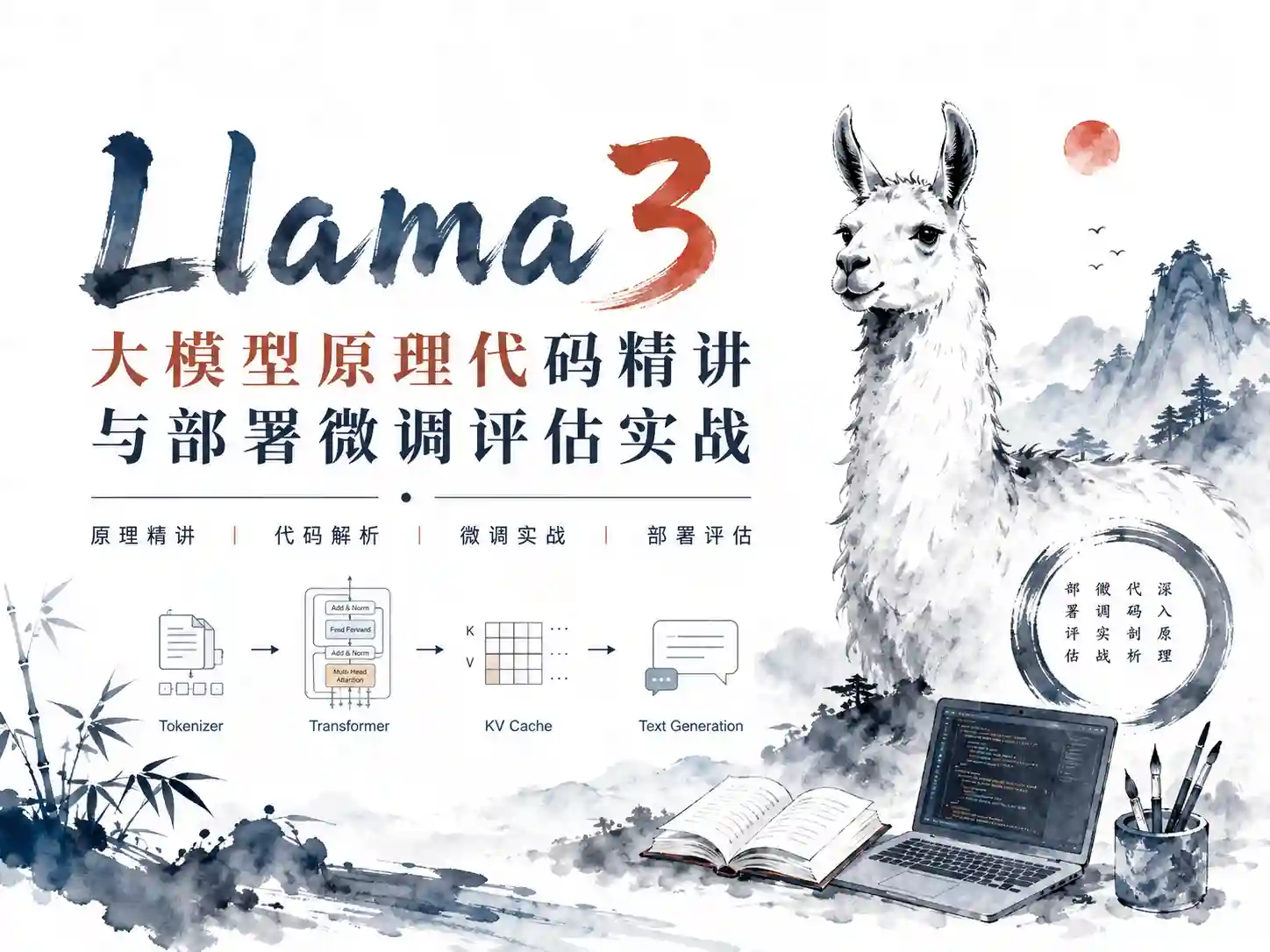 Llama3大模型原理代码精讲与部署微调评估实战