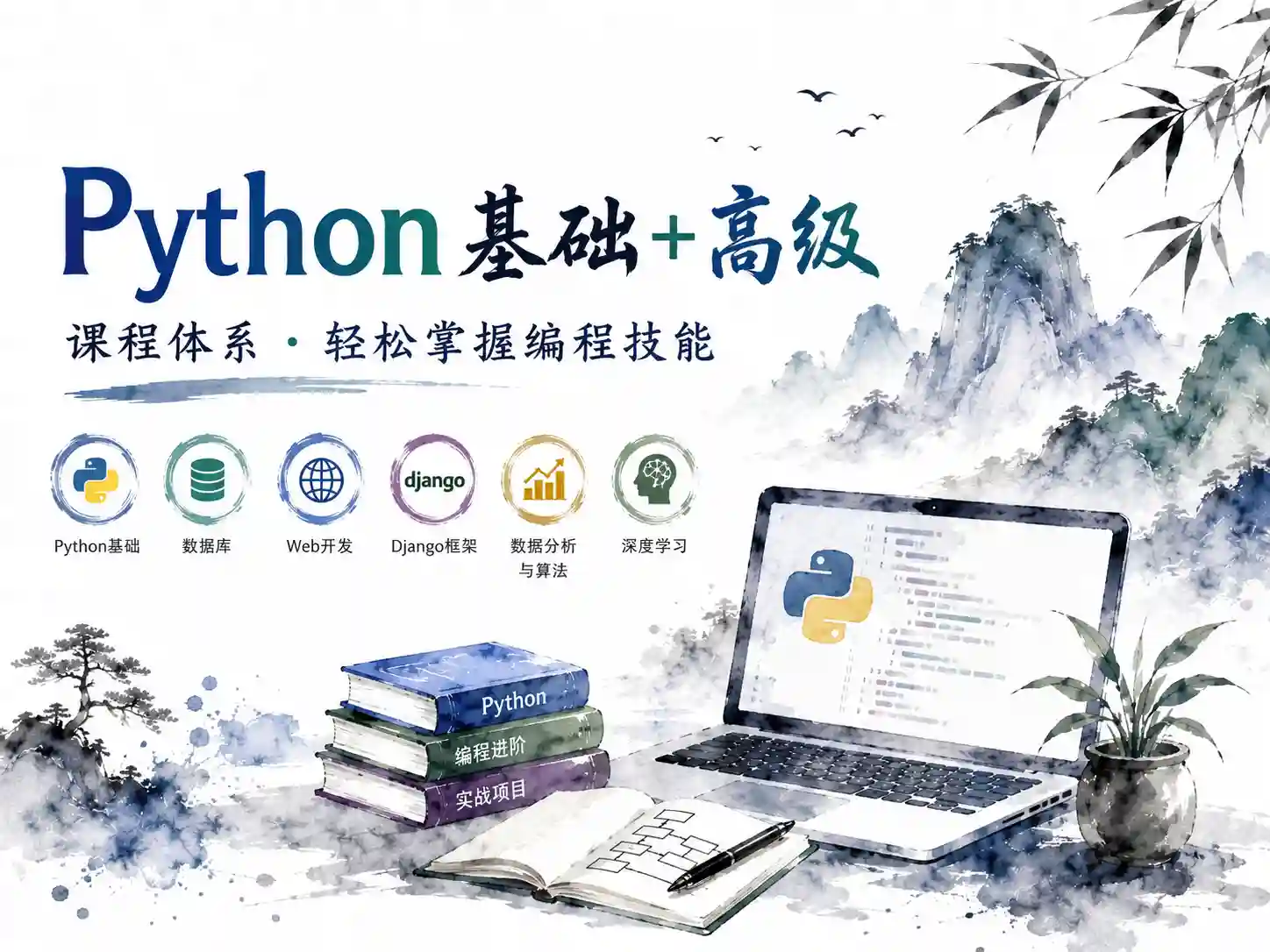 咕泡-Python基础+高级课程带你轻松掌握编程技能